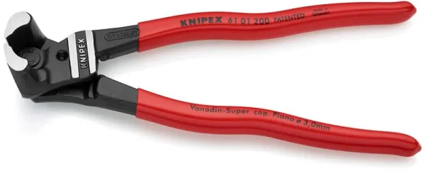 Knipex Boltsaks høj udveksling sort atramenteret, betrukket med kunststof 200 mm